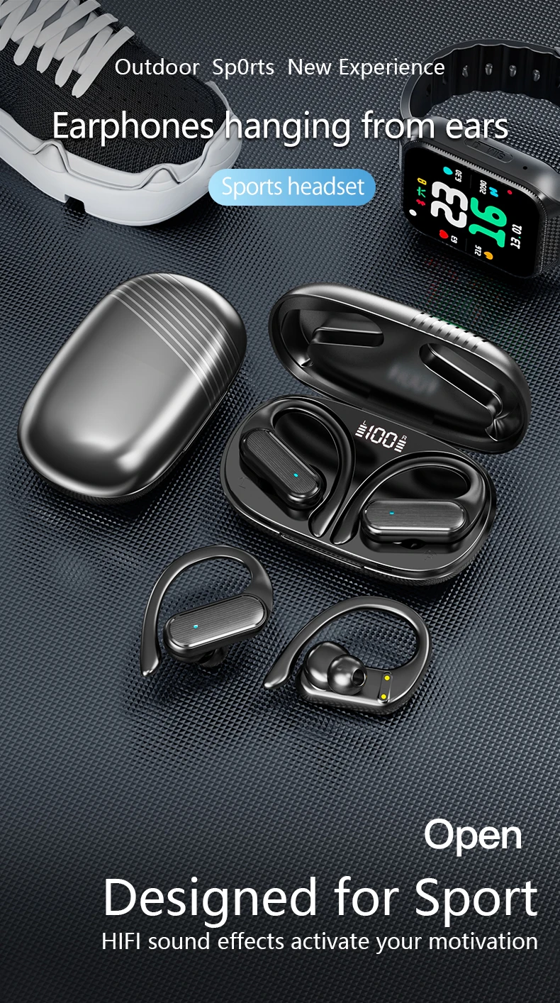 Zooming 2023 A520 Headphone Hanging Ears Earhook Gym Sport Wireless