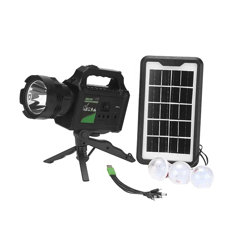 GDPLUS GD-P50 Solar System Light Bright Flashlight Outdoor Mini Solar Energy System