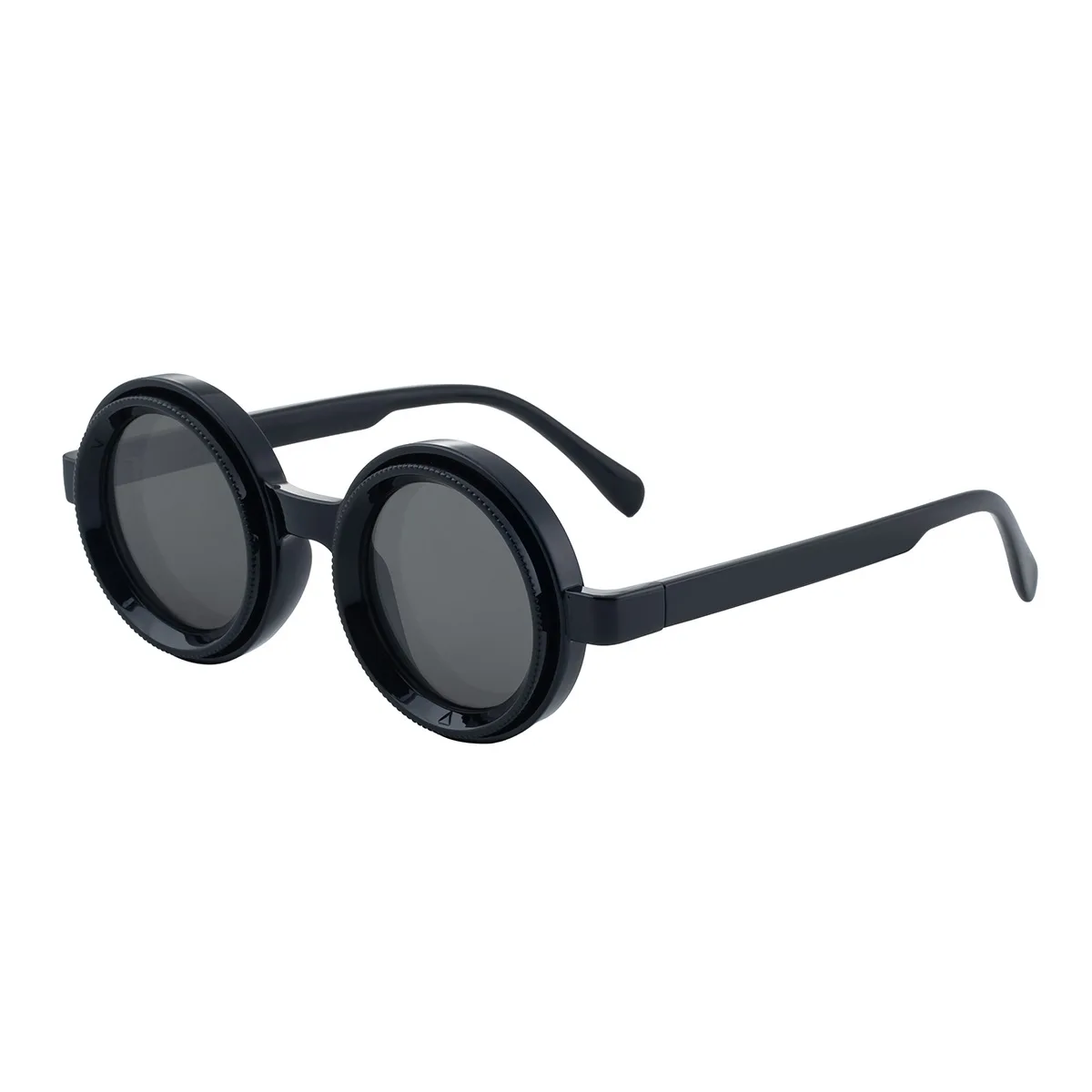 Polarized Round Sunglasses with Plastic Frame for Driving Fishing Amazon.com: BroBlackDog 1-9 Adjustable Tint Sunglasses with  main image 3