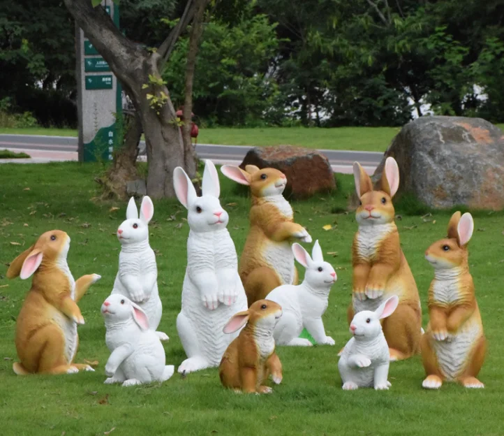 garden decor animal sculpture water foundation garden statues