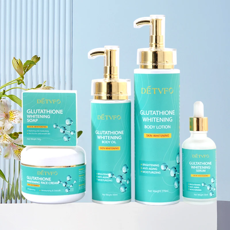glutathione cream for oily skin Glutathione Lightening Cream Body Oem Collagen Glow Cream Facial  Moisturizer Rejuvenating Rebranding Skin Care Set for Oily Skin main image 1