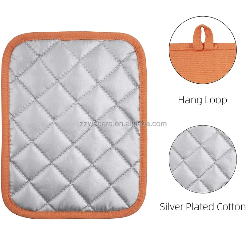 Insulation Pad Washable Cotton Cloth Pot Holder Pocket Mitts Heat Resistant  Kitchen Pad 