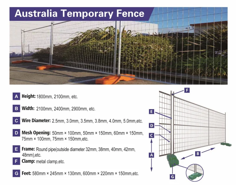 product au new zealand standard temporary fence panels galvanized steel frame low maintenance wire for australia-1