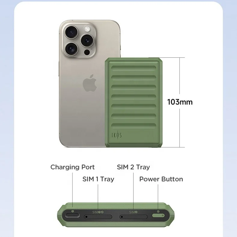 IKOS K7 Multi SIM Card Adapter for iPhone - Supports Dual & Triple