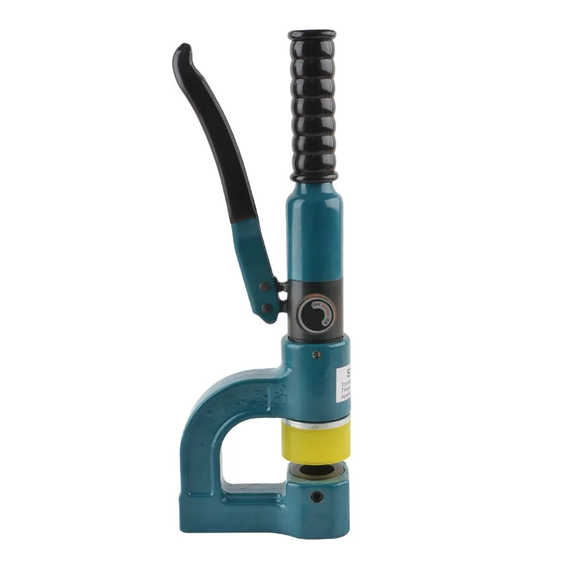 SYD-25 Portable Manual Blue Hydraulic Hole Digger Integral Bridge Trough Punching Machine