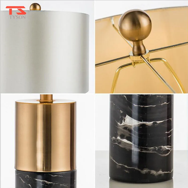 Modern Marble Base Light Table Desk Lamp Home Decorative Table Lamp Nordic Design