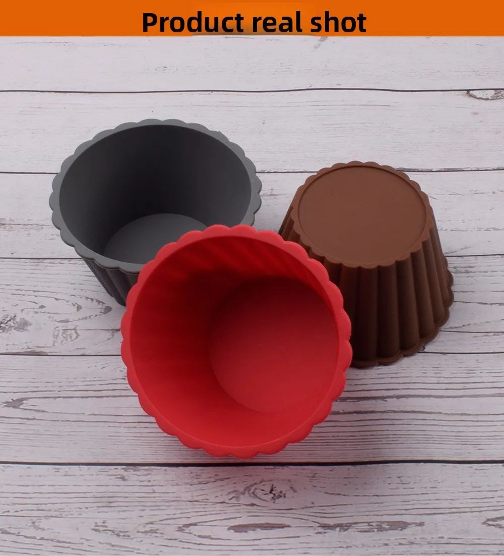 Portable Anti-Fall Silicone Snack Bowl High Temperature Resistant Cake Tools for Outdoor Children's Food Hot Melt Wax Mold manufacture