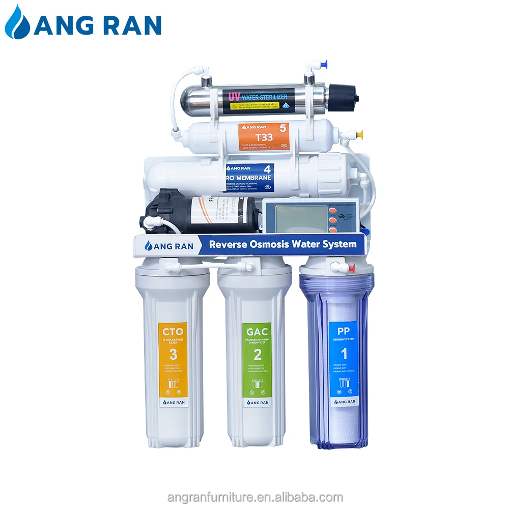 New Generation Water Filtration Purification System 5 Stage Reverse Osmosis Water Filter System Water Filter Machine 150 Gpd