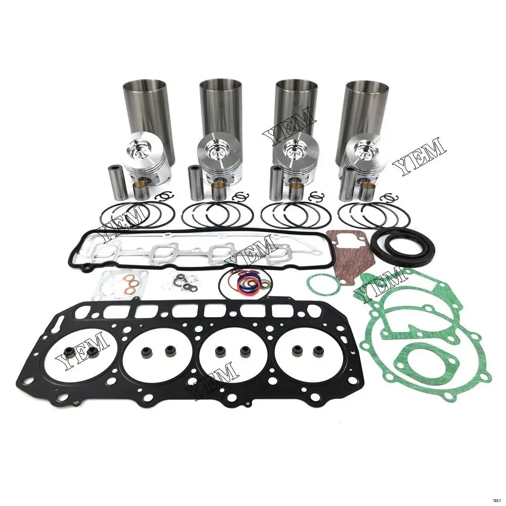 Overhaul Rebuild Kit With Gasket Set Fit for Yanmar 4TNE98 Construction Machinery Spare Parts