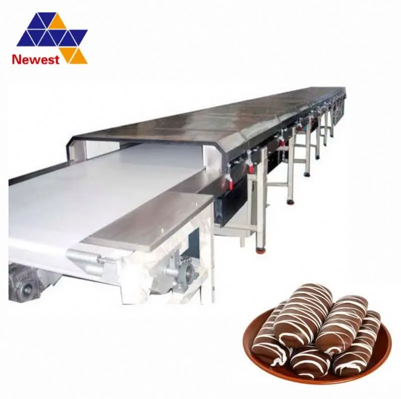 Compressor Refrigerator Food Cooling Conveyor/biscuit Cooling Conveyor/candy Cooling Tunnel