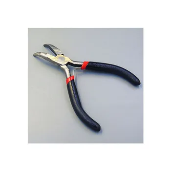 OEM Golden Supplier's Mini Bent Nose Pliers DIY Steel Curved Jewelry Clamping Tool Cheap Plastic Mini Jeweler Grip