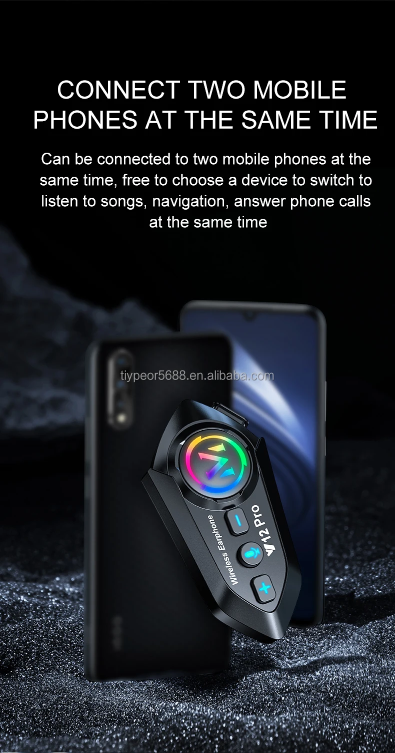 product tiypeor bluetooth helmet headset microphone waterproof noise reduction for motorcycles wireless hands on talking headset-10