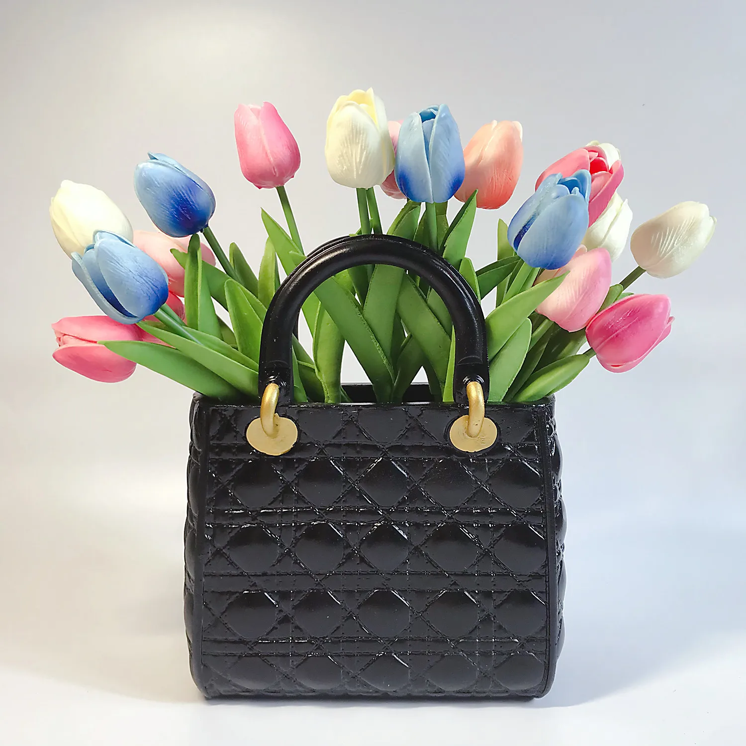 Handmade Resin Vase High Quality Handbags Flower Vase Bags Decorations