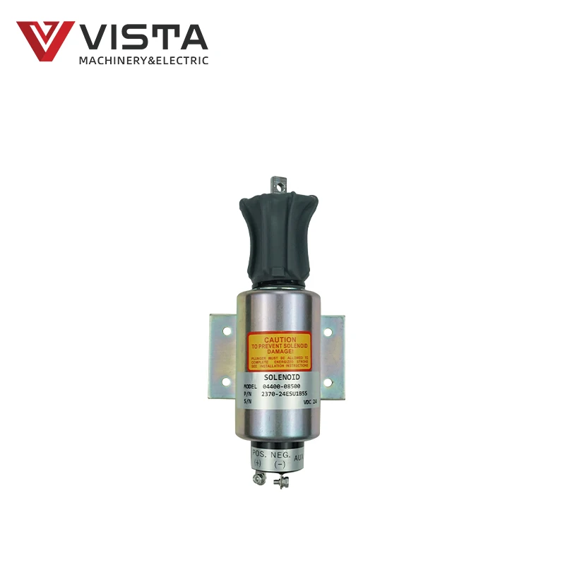 Fuel Solenoid Valve 12V Diesel Engine Shutdown Solenoid 2370-24ESU1B5S