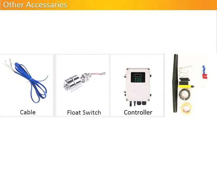 Погружной фонтан из нержавеющей стали, 4 дюйма, 400 Вт, 24 в пост. Тока, 4DSP6/45-D24/400
