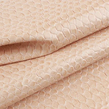 Wholesale Fish Scale Design Faux PVC Leather Fabric Synthetic Rolls Stock Lots for Bags Crafts