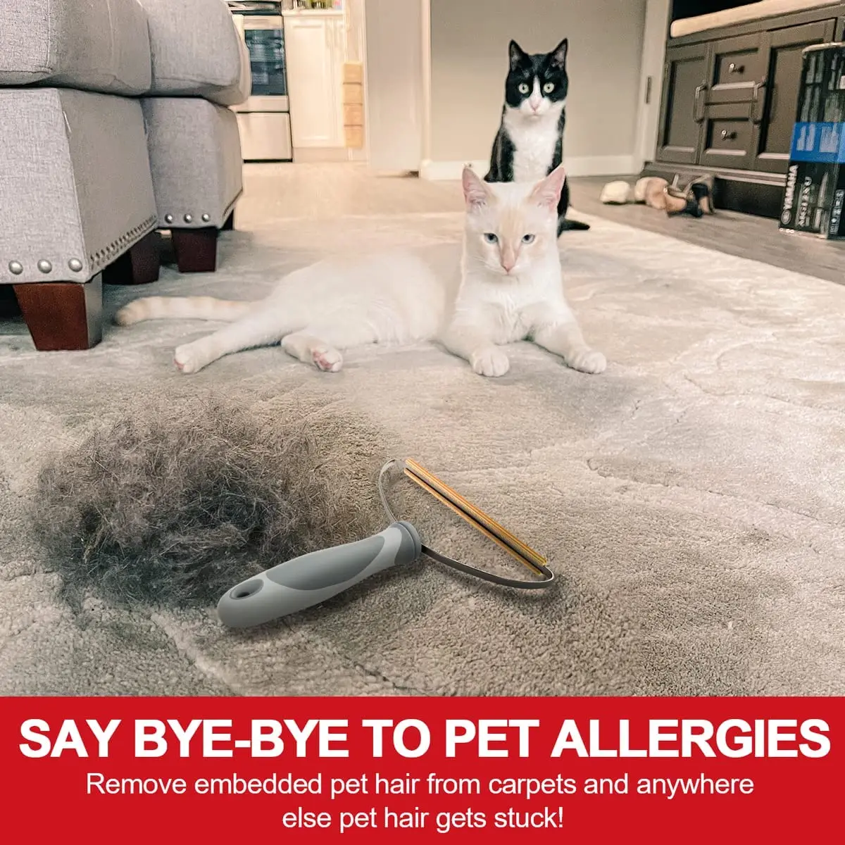 Pet Hair Remover Lint Cleaner Fur Removal Tool Portable Carpet Scraper Rollers Hairball Shaver