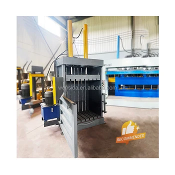 Horizontal plastic bottle and can pressing machine/horizontal waste carton hydraulic baling fully automatic waste compression