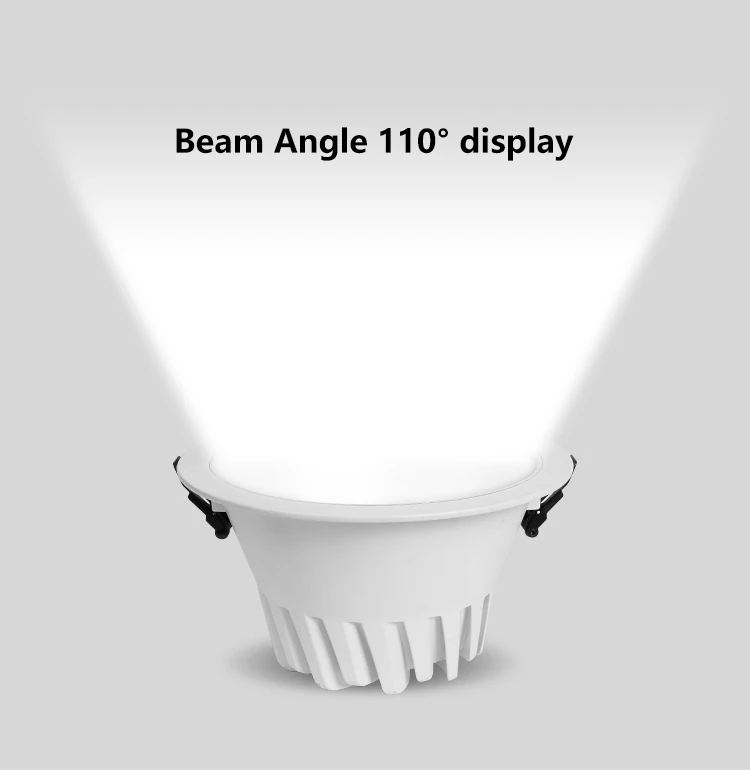 ALLWAY Indoor Lighting Ultra-thin White Back-lit Down Light Round Recessed Smd Led Downlights