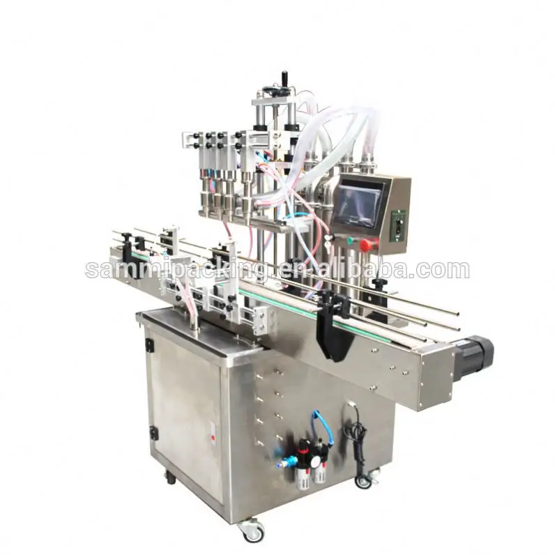 LYXWGRZD Machine De Remplissage De Liquide Pneumatique 10-100  ML,Remplisseur De Bouteille De Liquide en Acier Inoxydable,Remplisseuse  Manuelle De