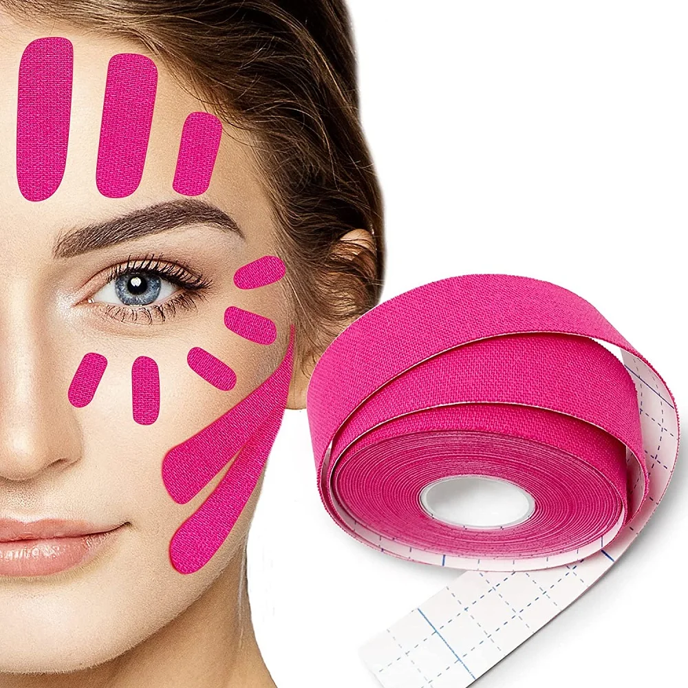 Pull Up  Tape Skin Color High Efficiency Elastic Hypoallergenic  Waterproof Face Wrinkles Pulling Up Kinesiology Tape