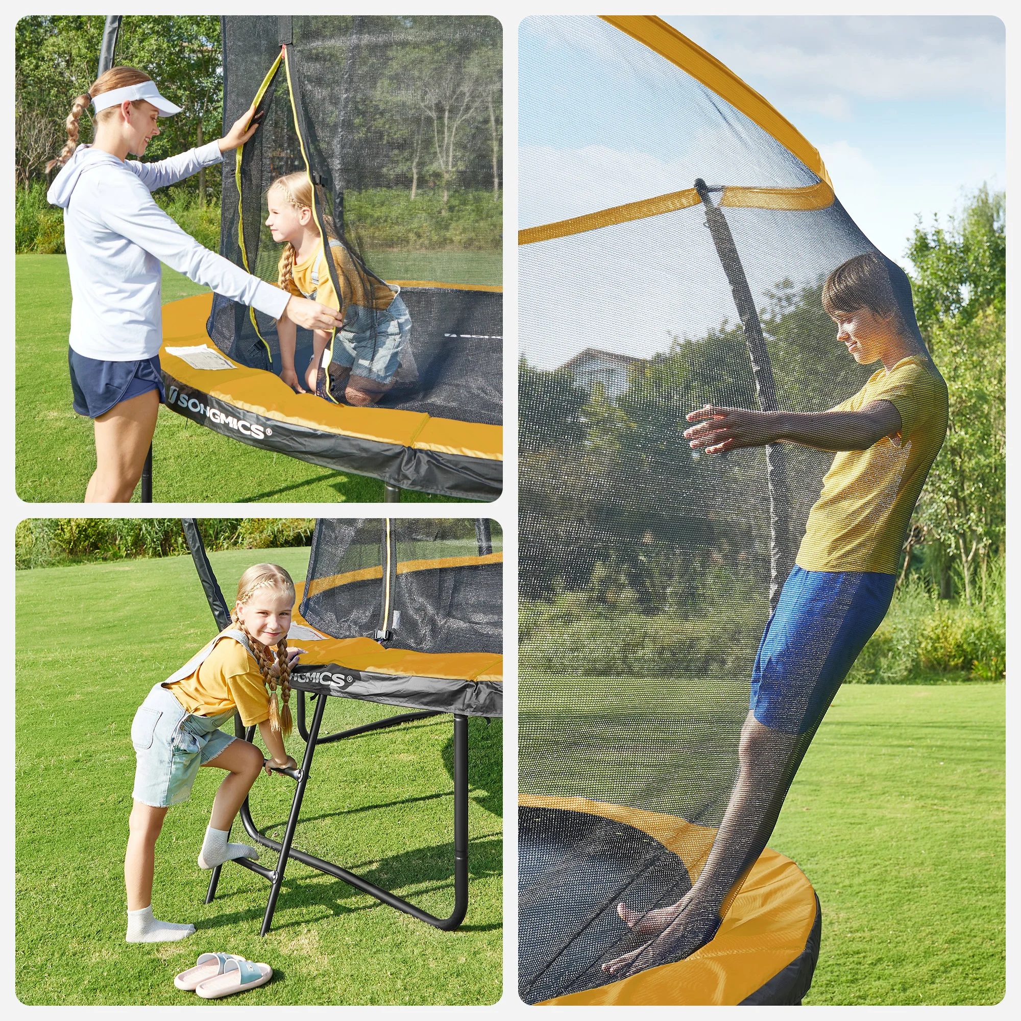 Songmics Wholesale 12ft Trampoline With Net Outdoor Commercial Large