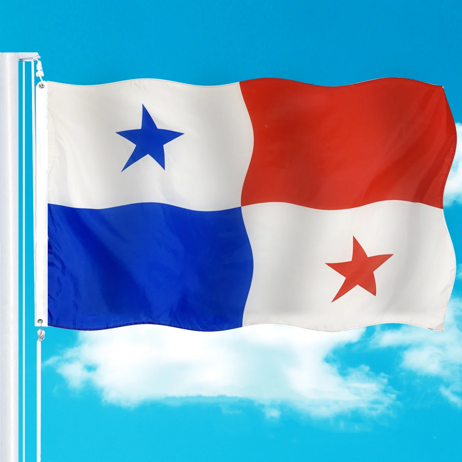Bandera Paises Bandera De Panamá Danf 3 X 5 Pies Banderas N Bandera Paises Bandera De Panamá Danf 3 X 5 Pies Banderas N