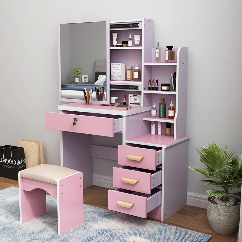 pink and white dresser with mirror Pink and White Dresser With Mirror