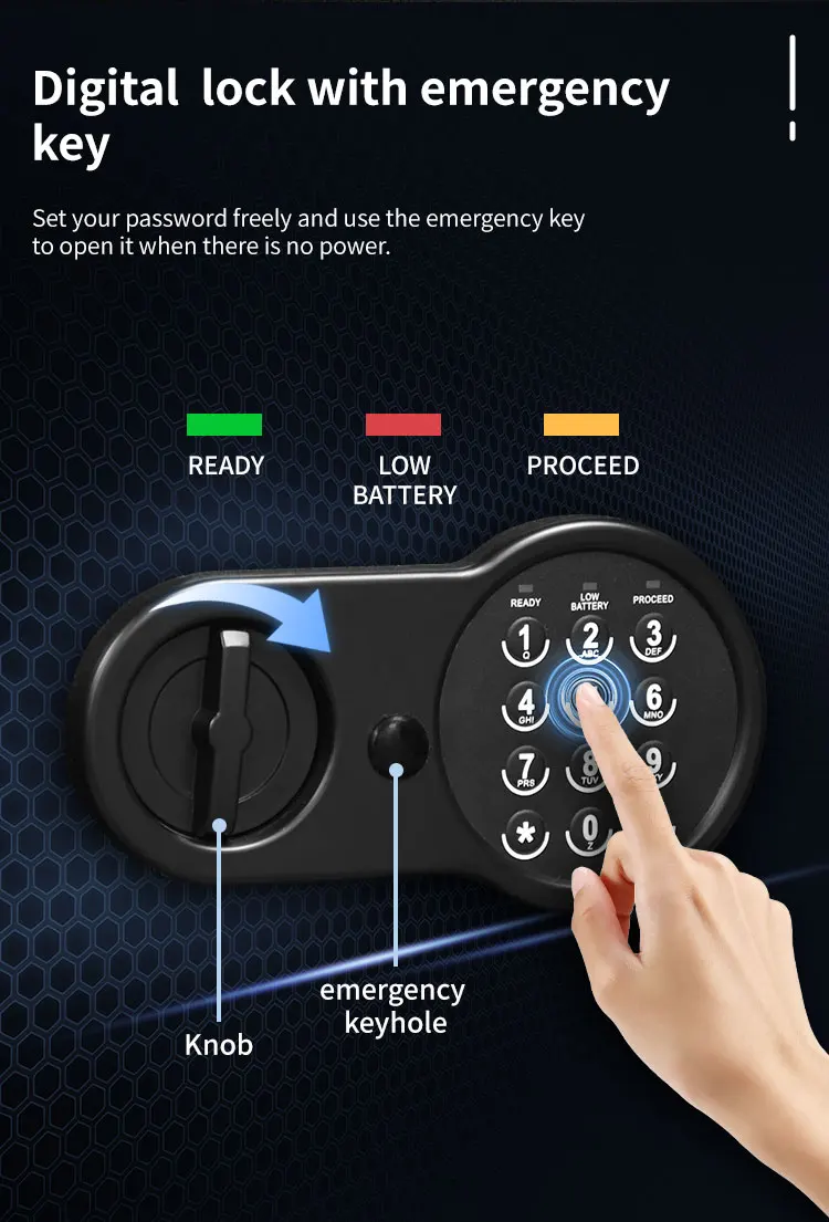 CEQSAFE Home Digital In-Floor Safe Hidden Wall Safe Box Top Opening Drawer Safe manufacture