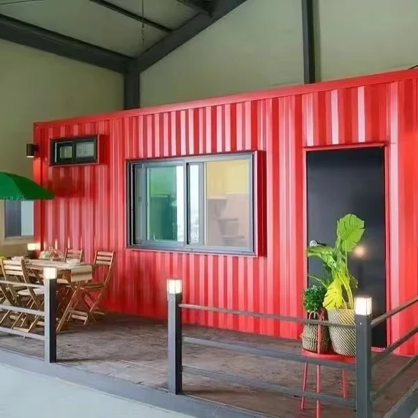 Customized Container House Commercial Use Small Bistro Café Prefabricated