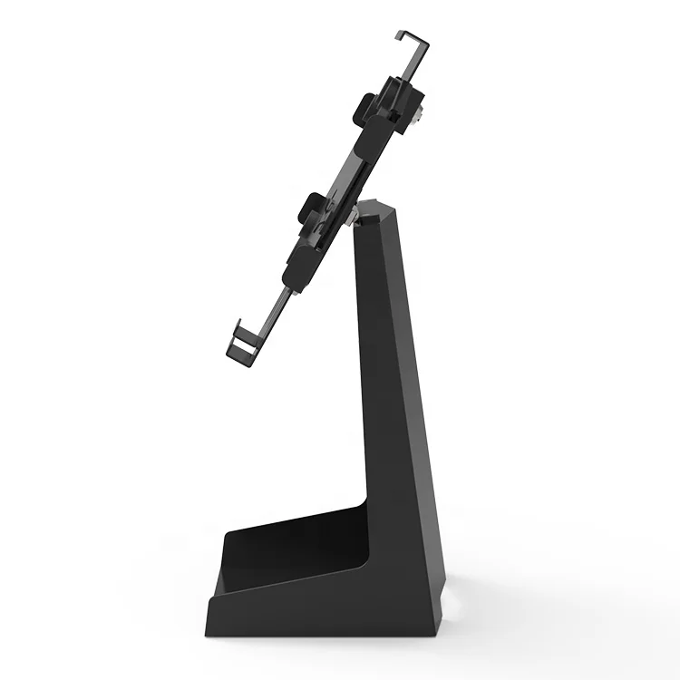 TOOQ TQPM0002 - Adjustable Desk Stand For POS - Allows You To Install Printer 2 Screens 17"-32" Terminal With Reader - Black - View #11