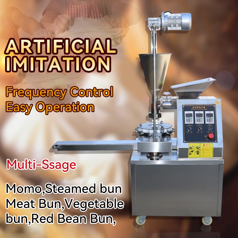 Automatic fill small chinese pork baozi steam stuffed mo mo bao bun nepali nepal momo making machine price part dumpling maker