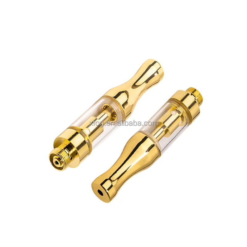 Gold Glass Ceramic Cartridge Empty Cbd Vape Pen Systems Cbd Oil Cartridge