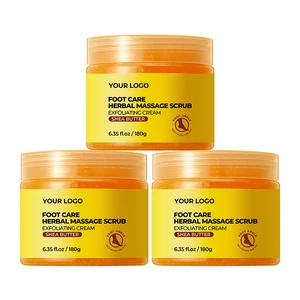 Detoxifying Foot & Body Scrub for Dry Skin Aloe Vera Shea Butter Glycerin & Deep Cleansing Moisturizing Refreshing Custom OEM