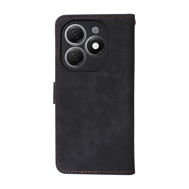 PU Leather Business  Phone Case For Tecno Spark 20C Customize Drop Proof Soft Frosted Mobile Matte Skin Feel Clear Shockproof