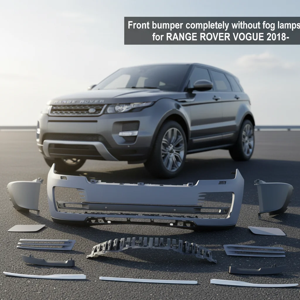 CU0983771-B Primed Front Bumper Completely Without Fog Lamps Accessory Custom Car Bumper Body Kit for RANGE ROVER VOGUE 2018-