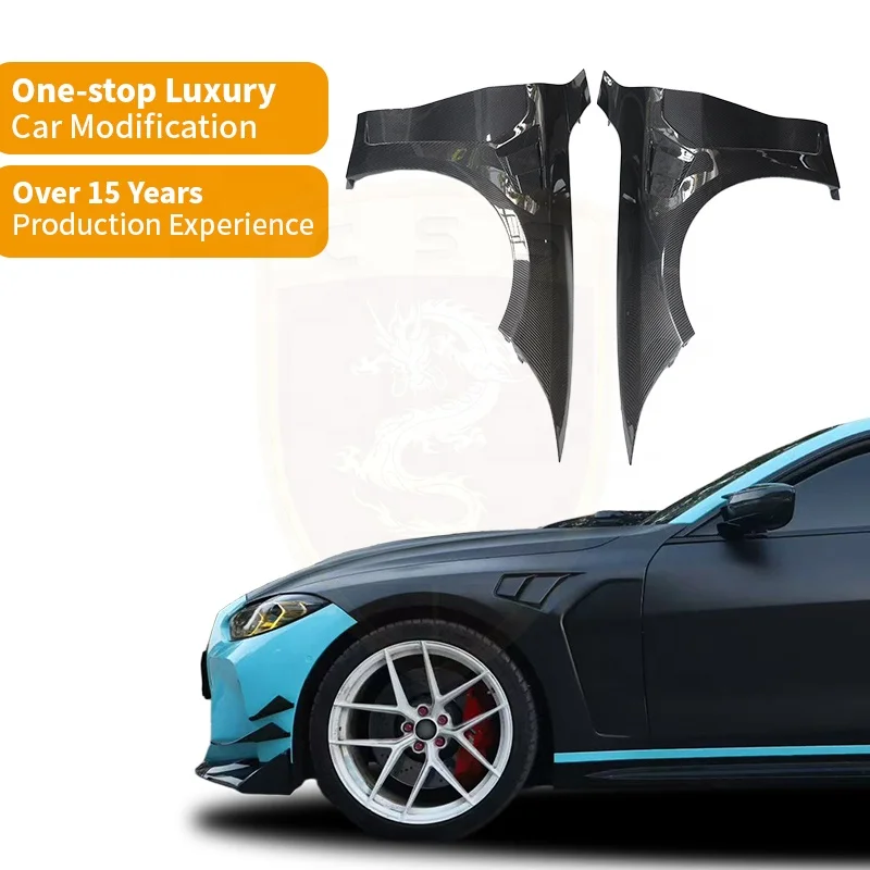 Dry Carbon Fiber N Style Front Fender For BMW M3 M4 G80 G82 G83 Carbon Fiber Front