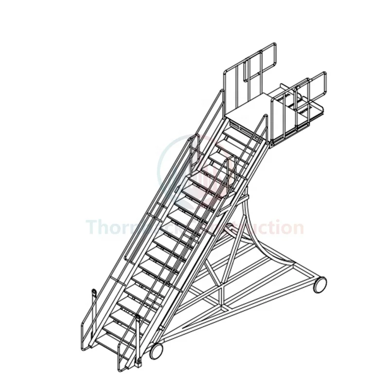 Portable Aft Cargo Ladder for Safe and Easy Access During Aircraft Maintenance for Outdoor and Workshop Use 8