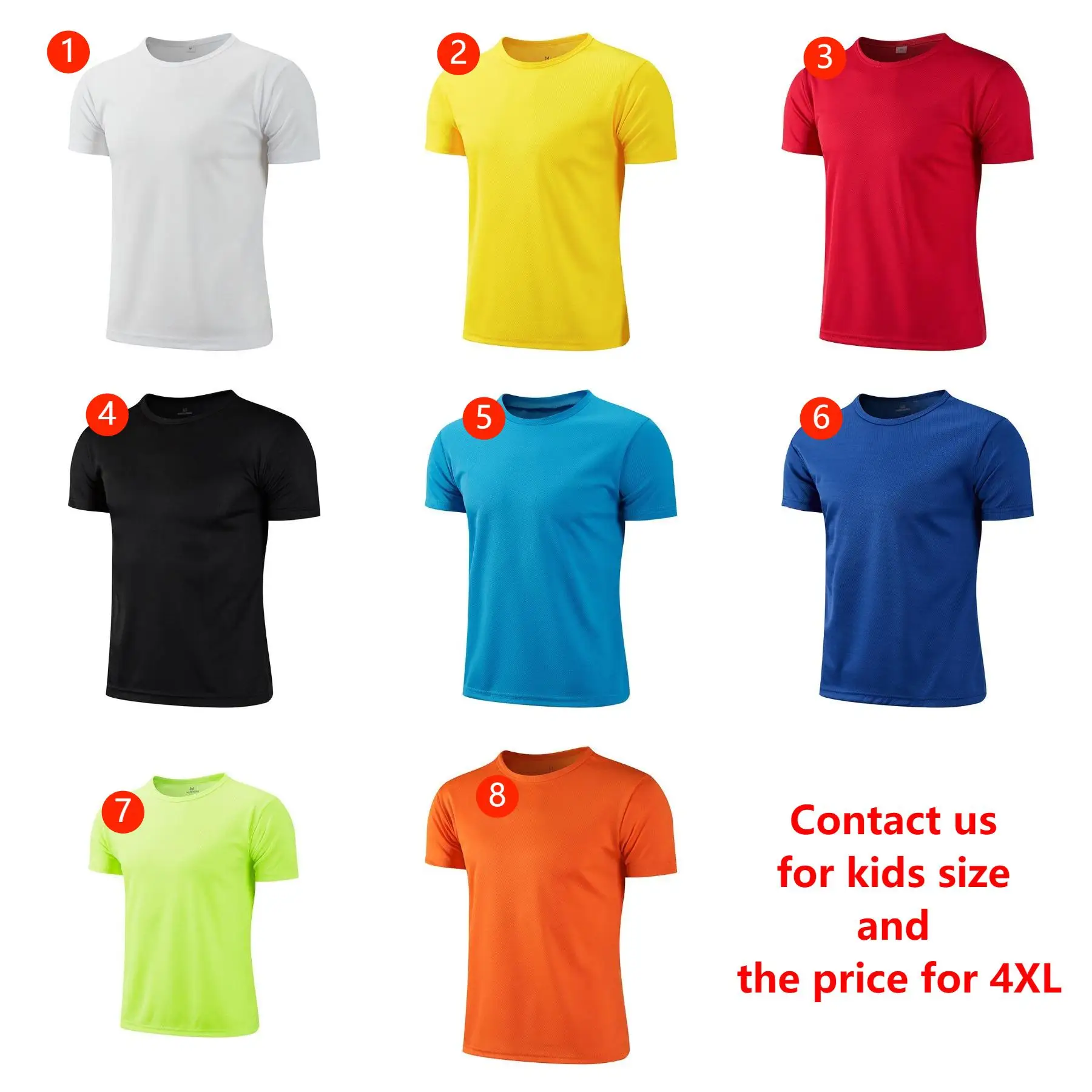 Unisex 100 % Polyester Sublimation Tshirts Streetwear Soild Short ...
