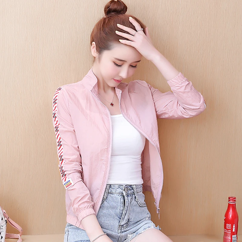 2023 Tong Rui Summer Sun-proof Women's Coat With Zipper Korean Style Long Sleeve Women's Coats Clothing
