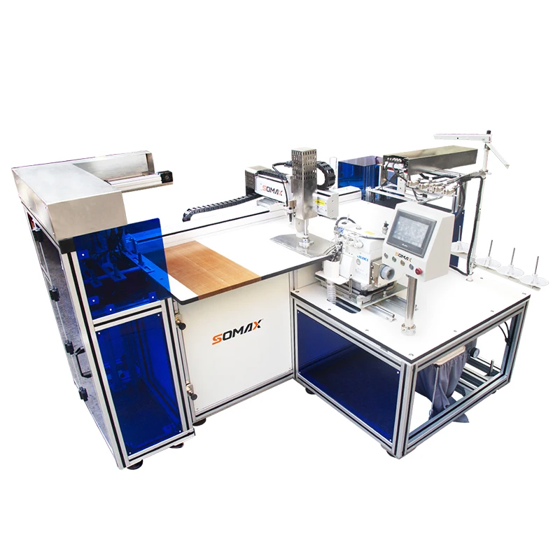 Smart SOMAX SM-21S Easy Operation Multifunctional Overlock Template Machine Full Automatic Sponge Ball Mop Sewing Machines