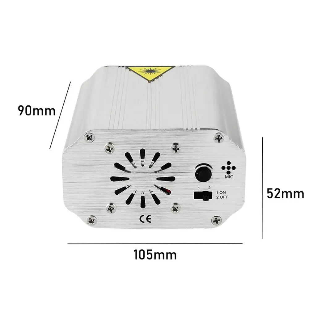 Mini Laser Projector Stage Light RGB LED Disco Lighting AU Plug for Home Xmas DJ Party Lights