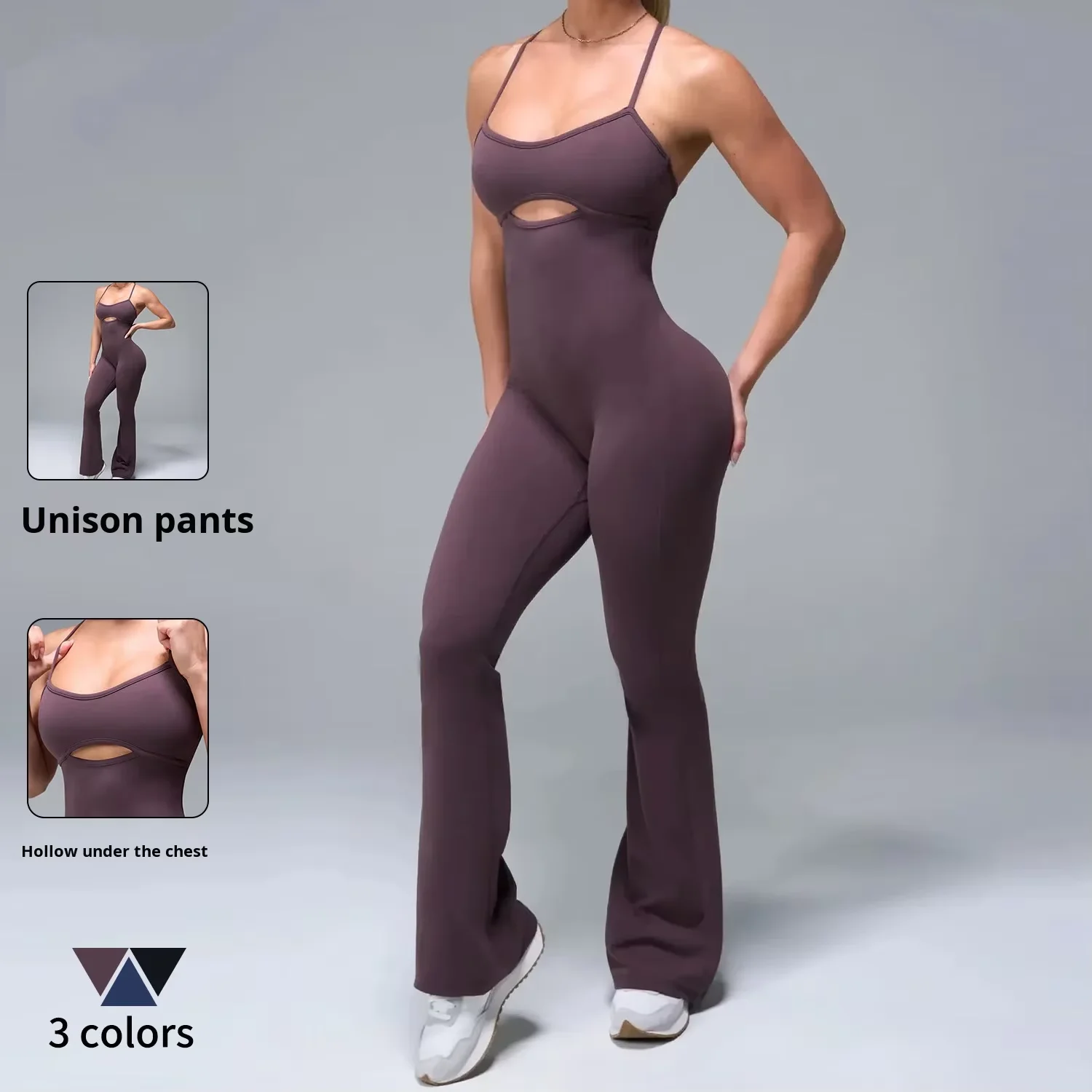 Spaghetti Strap Hip-Lifting Fitness Clothing High-Intensity Running Sports Pilates Seaml