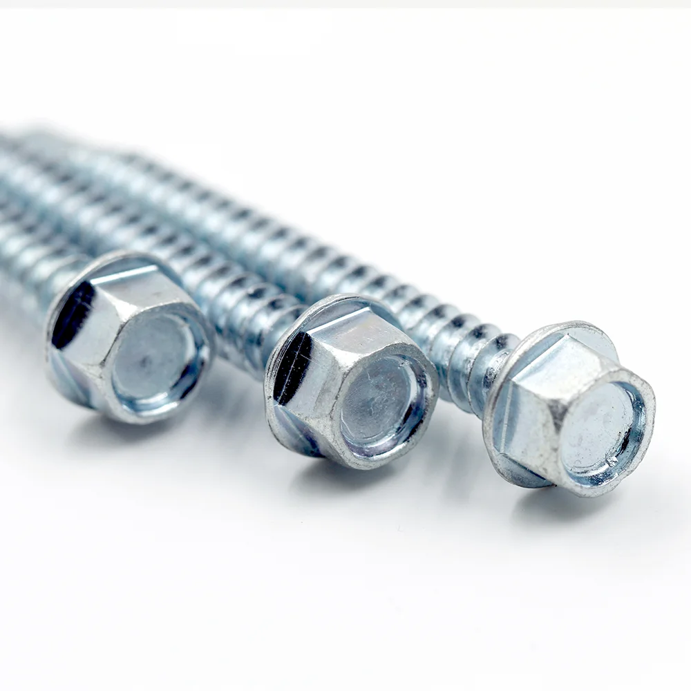 Machine Produce Metal Galvanized Hex Washer Head Self Drilling Screw Roofing Screws Tek