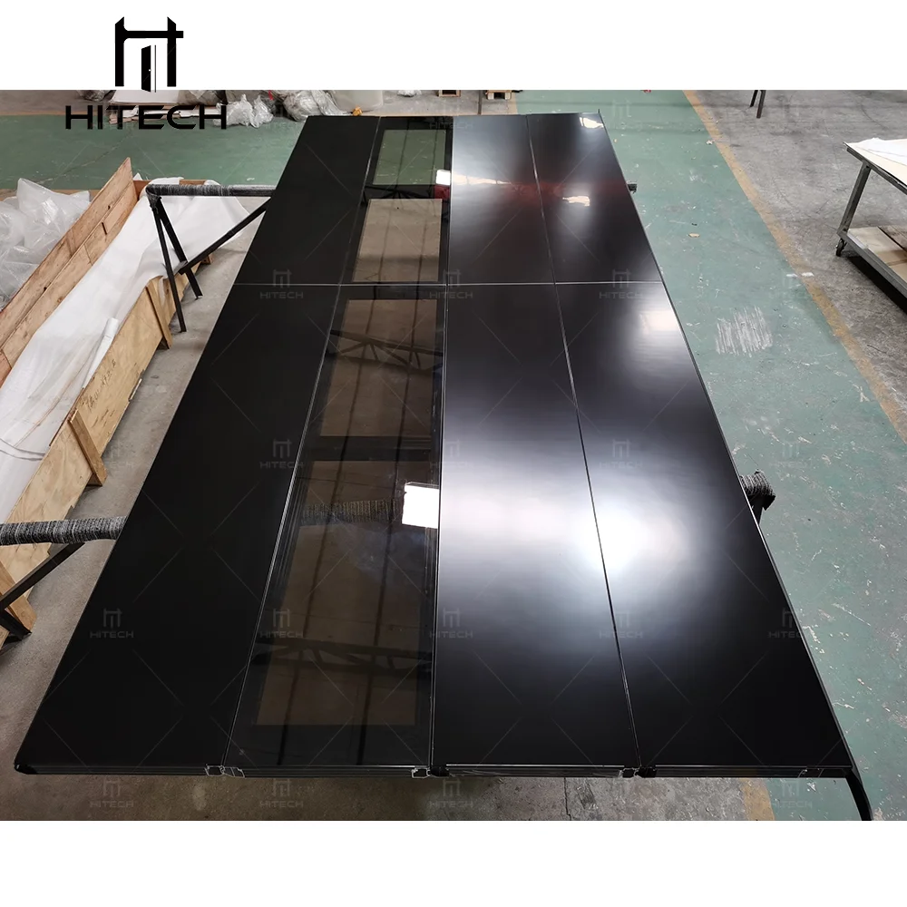 Hitech Automatic Sliding Frosted Clear Glass Garage Door Rolling Shutter Garage Doors  Garage Screen Door  with Glass