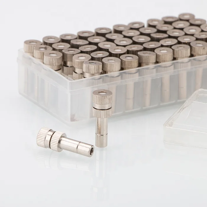 Low Pressure Cooling Dedusting Micro Water Atomizing Nozzle Quick Plug Two/three Section Greenhouse Misting Fog Jet Nozzles