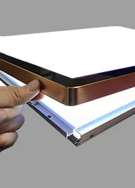 Magnetic Menu Board Display Screen Sold Directly by the Manufacturer Ultra Thin Aluminum Display LED Light Box Label