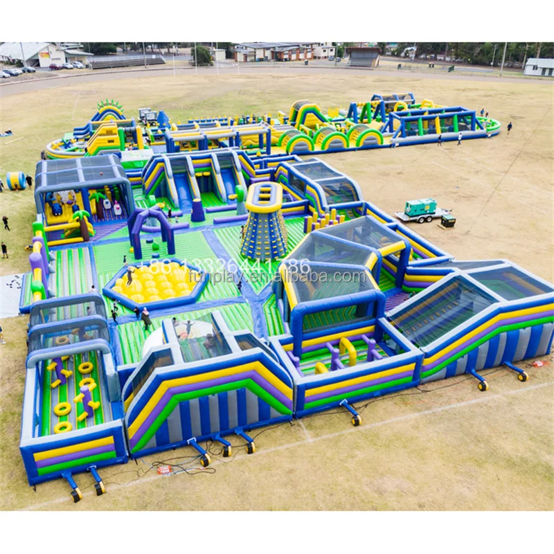 40x30m World's Biggest Inflatable Theme Park Playground For Kids And ...