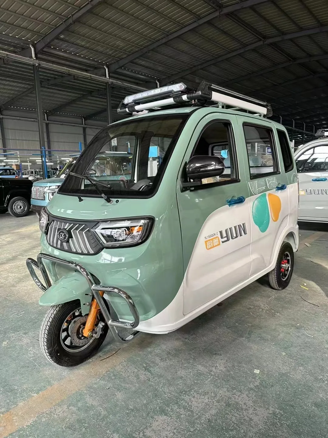 Popular Electric Closed Tricycle for Adult Three Wheel Covered Motorcycle