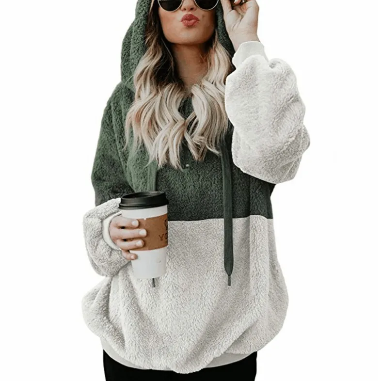 sherpa pullover plus size